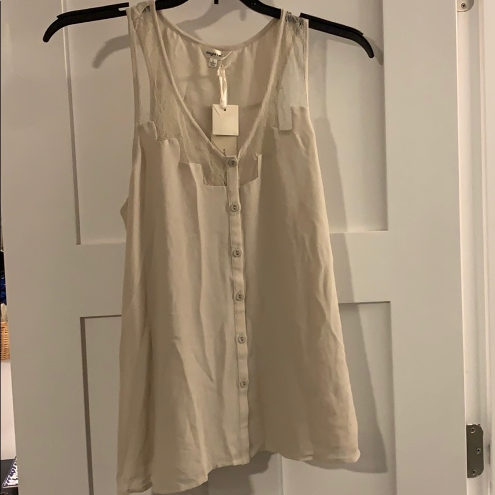 Cream lace blouse